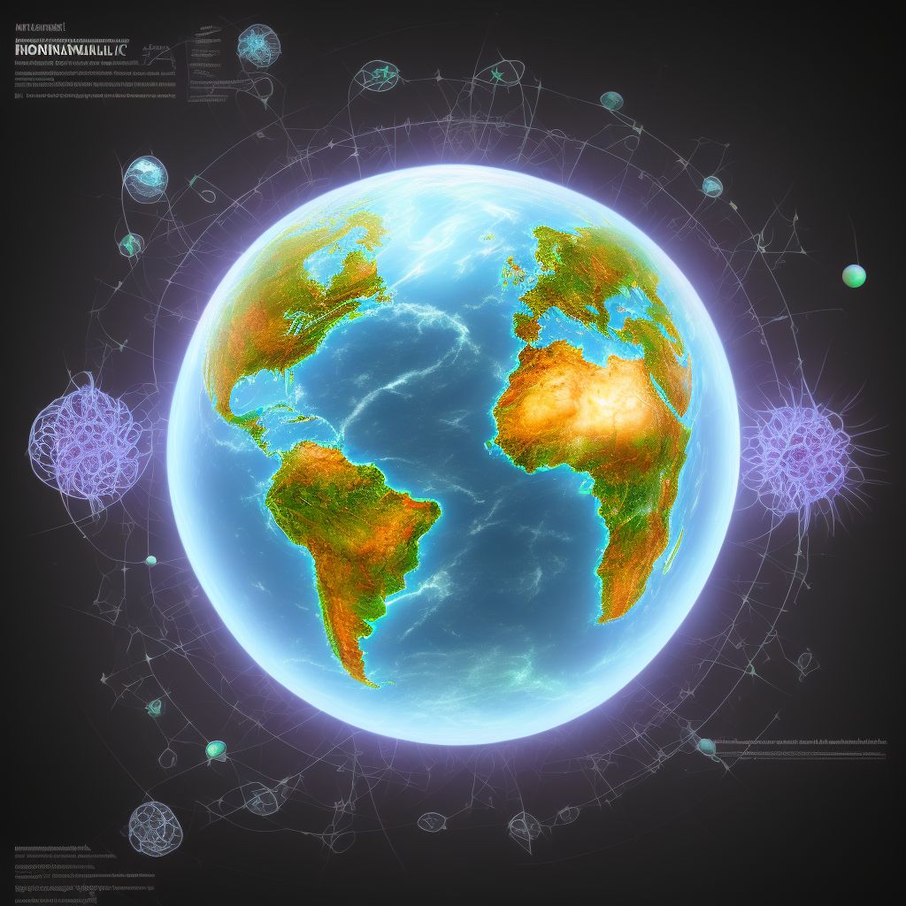 Retained (nonmagnetic) (old) foreign body in posterior wall of globe, unspecified eye digital illustration