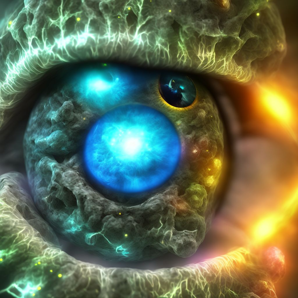 Optic nerve hypoplasia, unspecified eye digital illustration