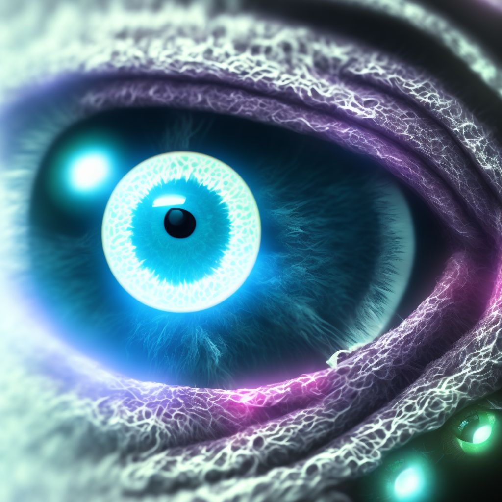 Drusen of optic disc, unspecified eye digital illustration