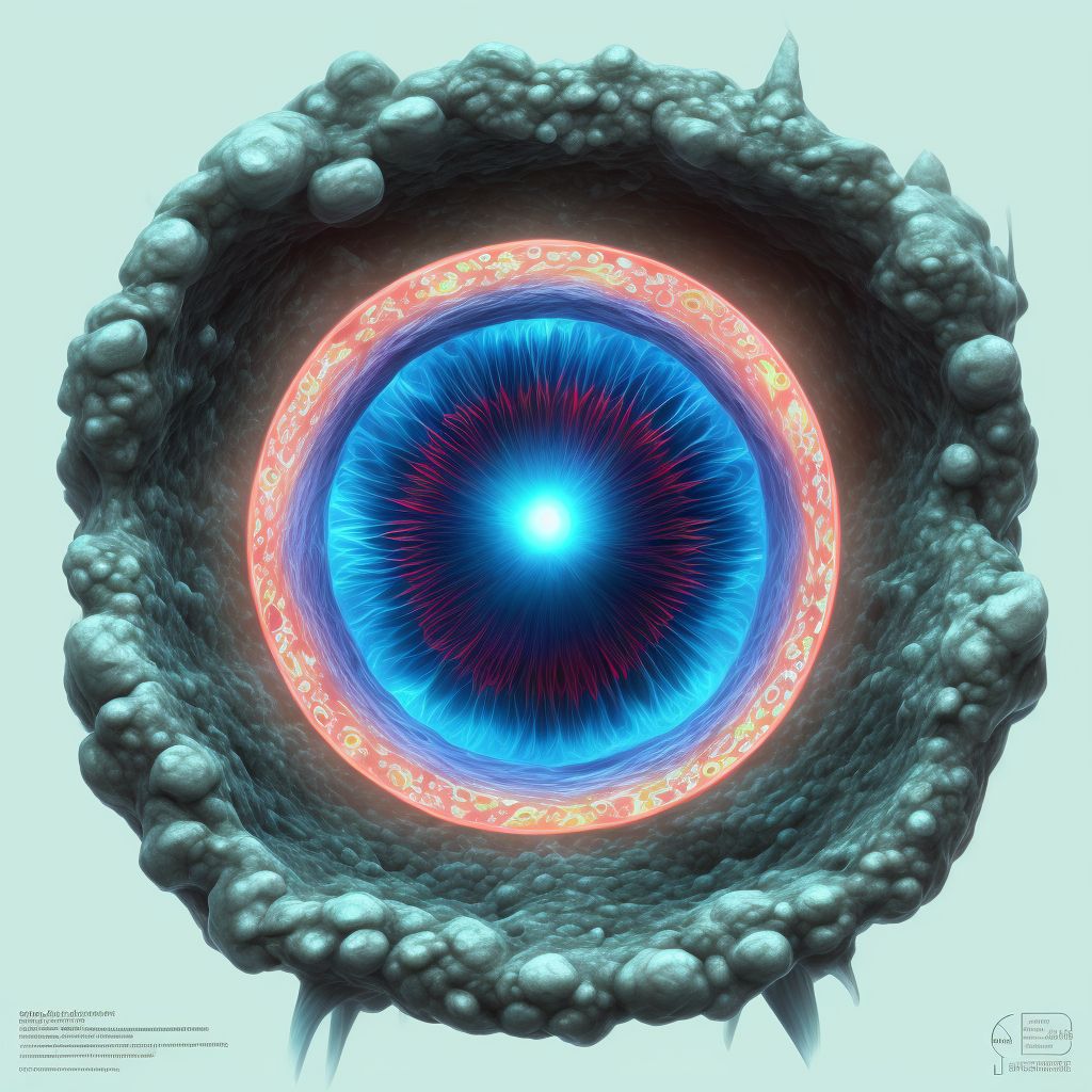 Pseudopapilledema of optic disc, bilateral digital illustration