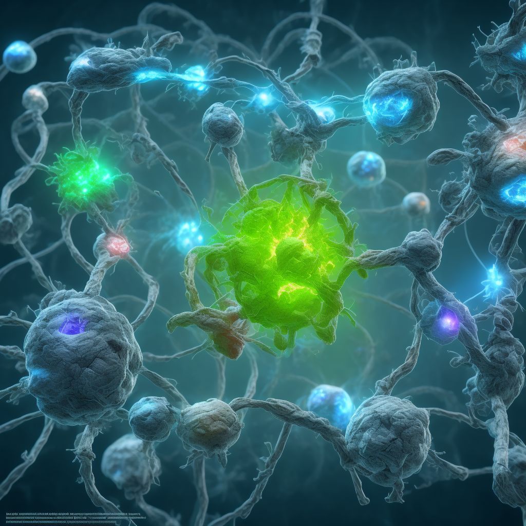 Disorders of visual pathways in (due to) inflammatory disorders, unspecified side digital illustration