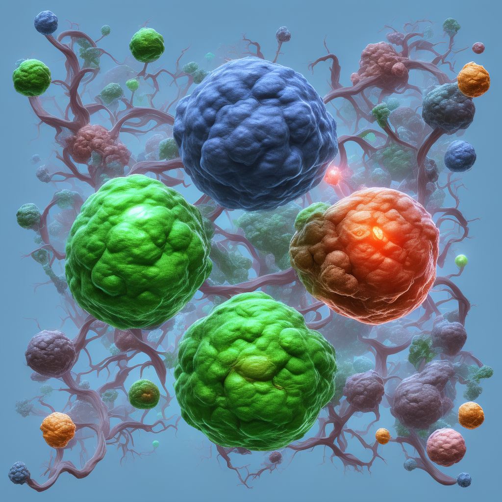 Disorders of visual pathways in (due to) neoplasm, unspecified side digital illustration