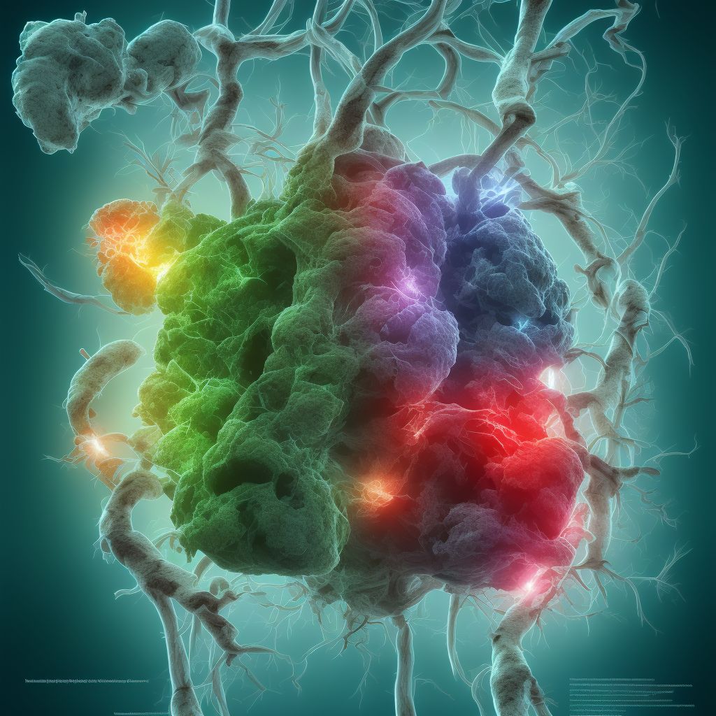 Disorders of visual pathways in (due to) vascular disorders, unspecified side digital illustration