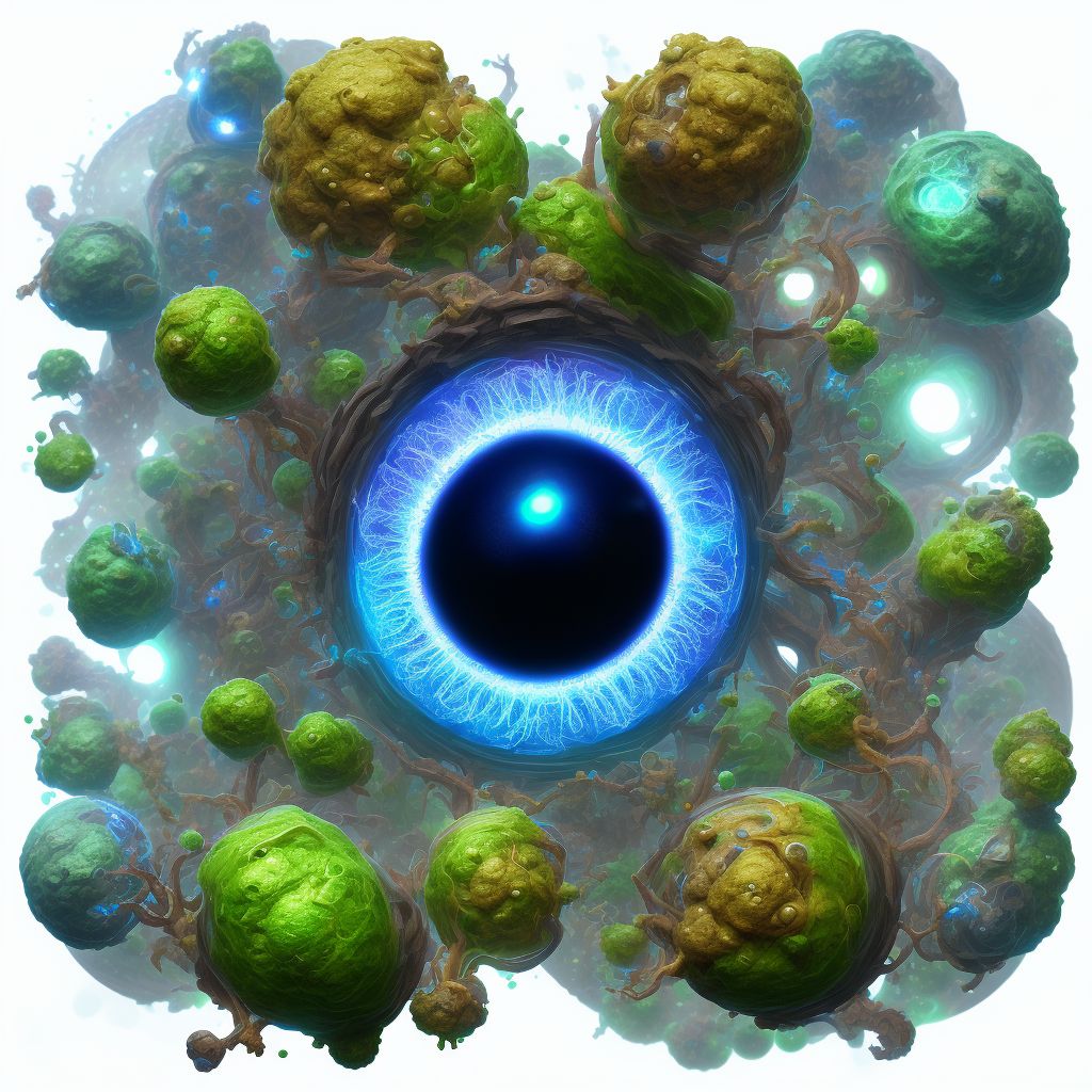 Kearns-Sayre syndrome, unspecified eye digital illustration