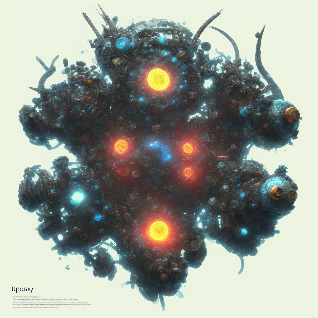 Mechanical strabismus, unspecified digital illustration