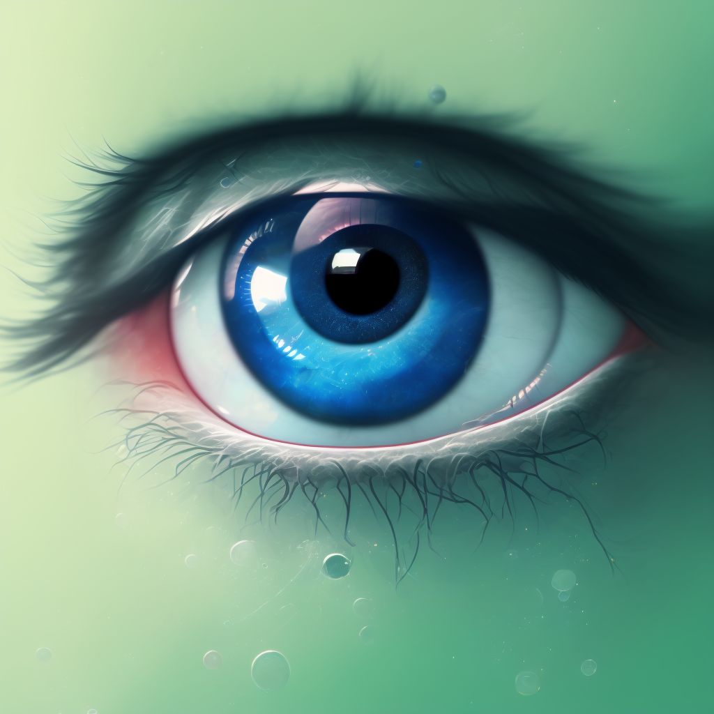 Amblyopia suspect, unspecified eye digital illustration