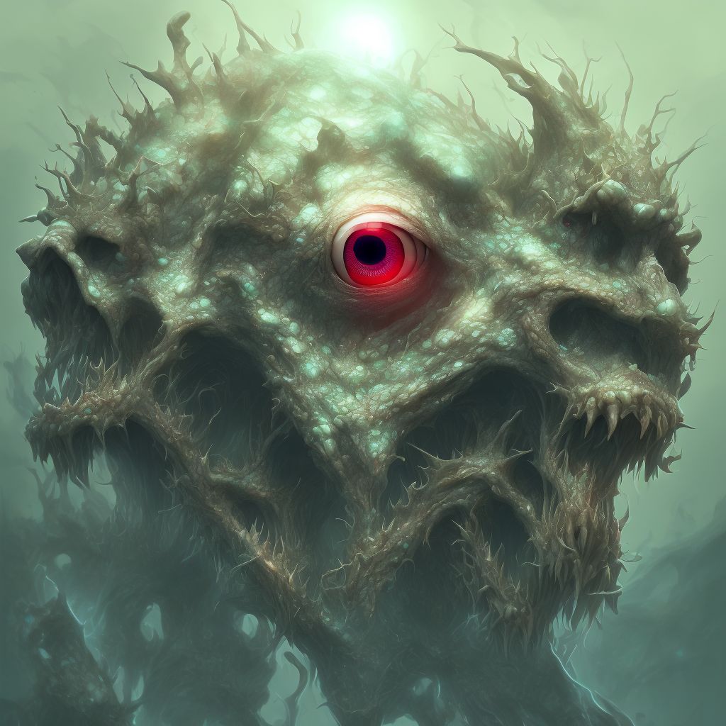 Blindness, both eyes digital illustration