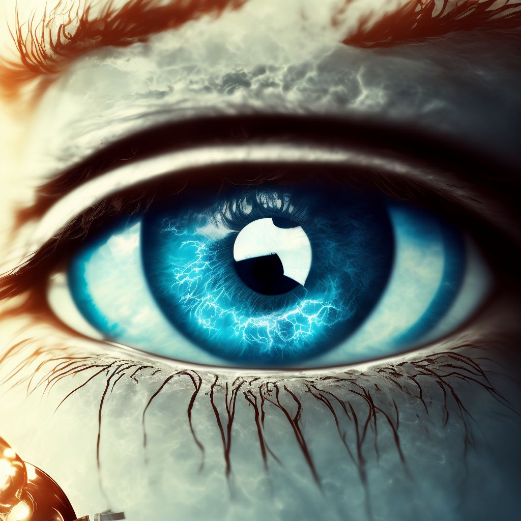 Blindness right eye category 4, blindness left eye category 4 digital illustration