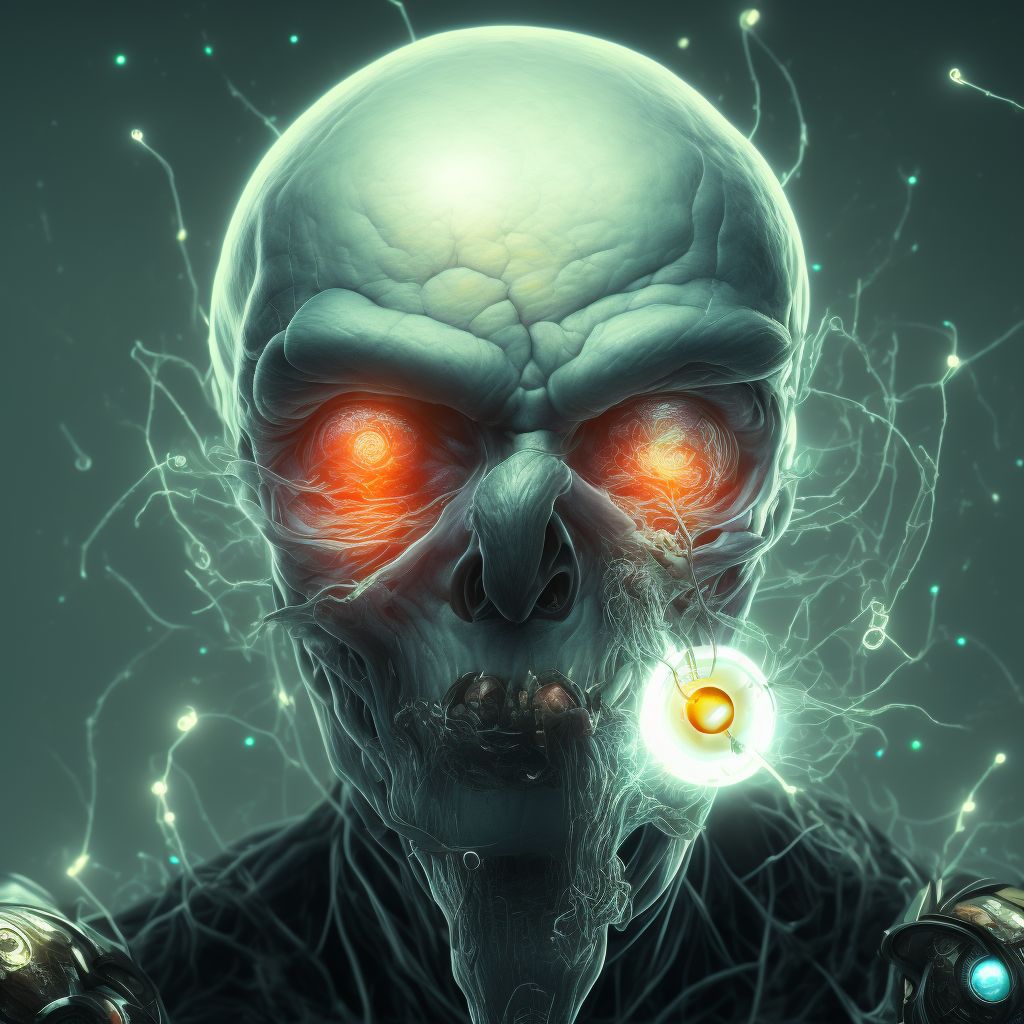 Blindness right eye category 5, blindness left eye category 4 digital illustration