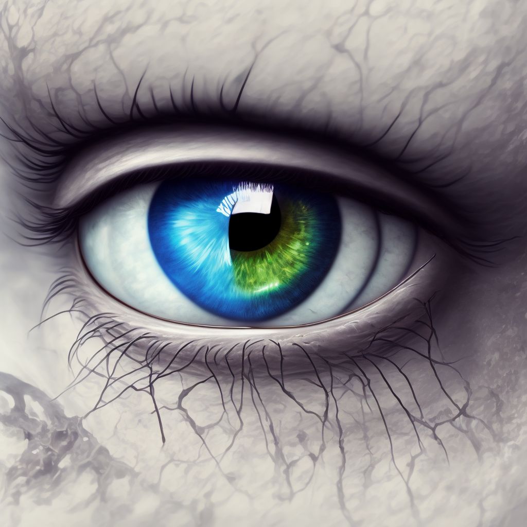 Blindness right eye category 5, blindness left eye category 5 digital illustration