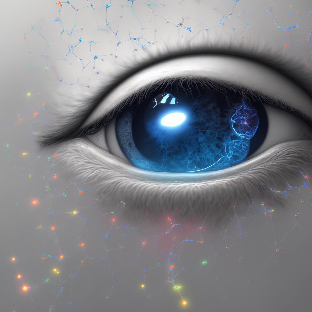Low vision, both eyes digital illustration