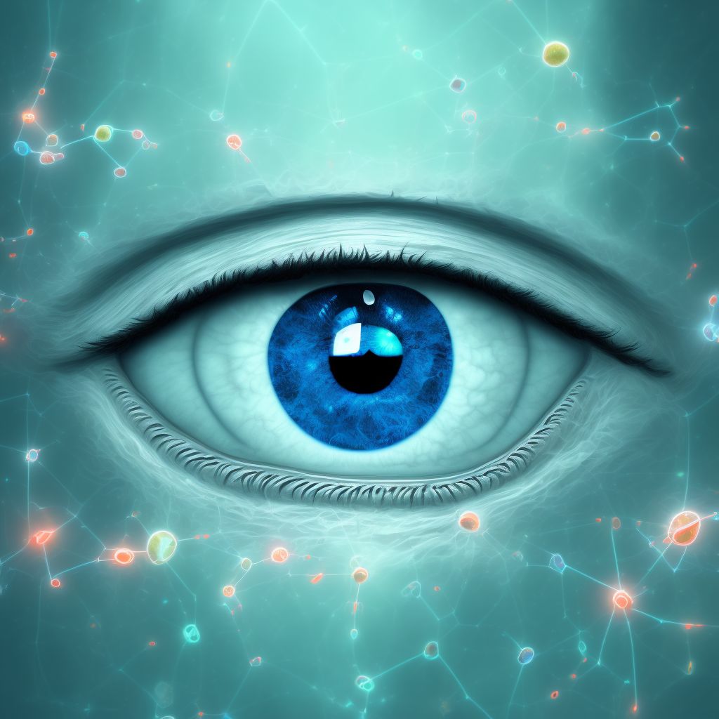 Deficient smooth pursuit eye movements digital illustration