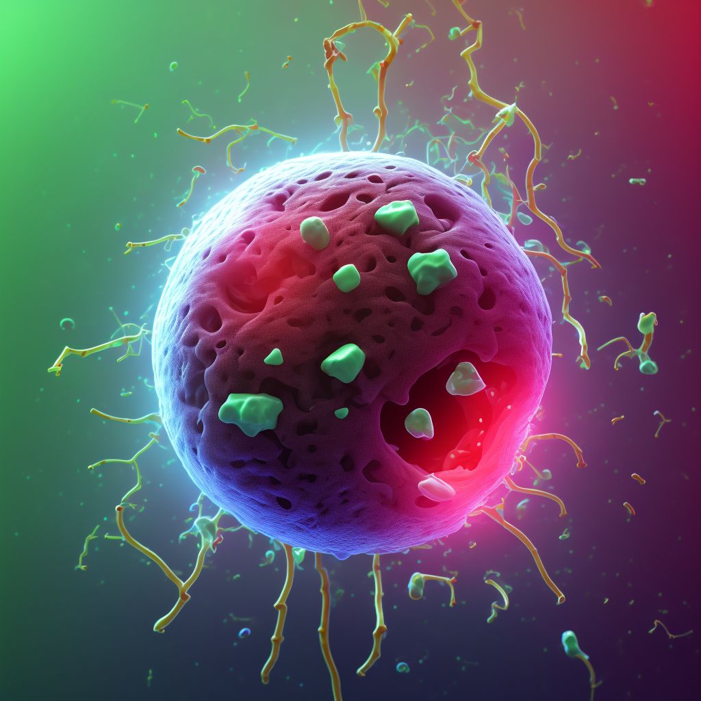 Hemorrhagic otitis externa, unspecified ear digital illustration