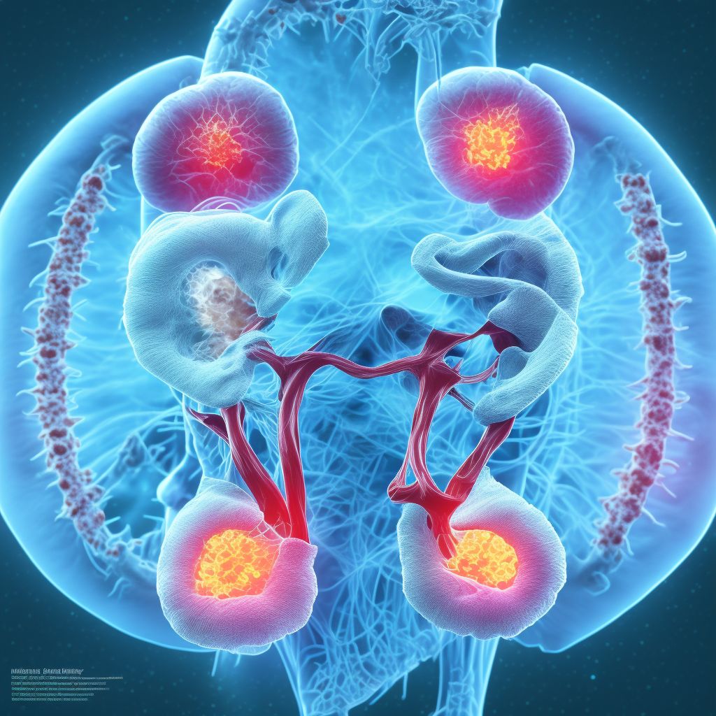 Other disorders of external ear in diseases classified elsewhere, unspecified ear digital illustration