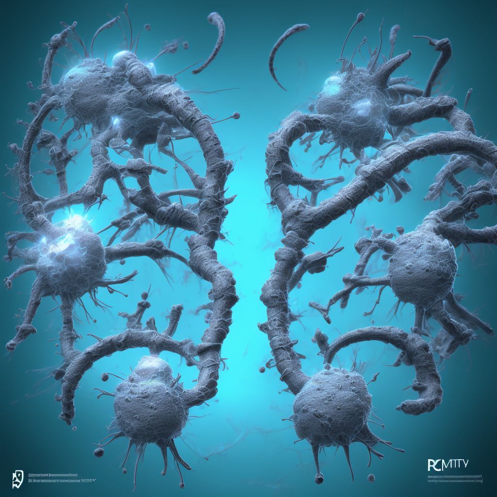 Other specified disorders of Eustachian tube, right ear digital illustration