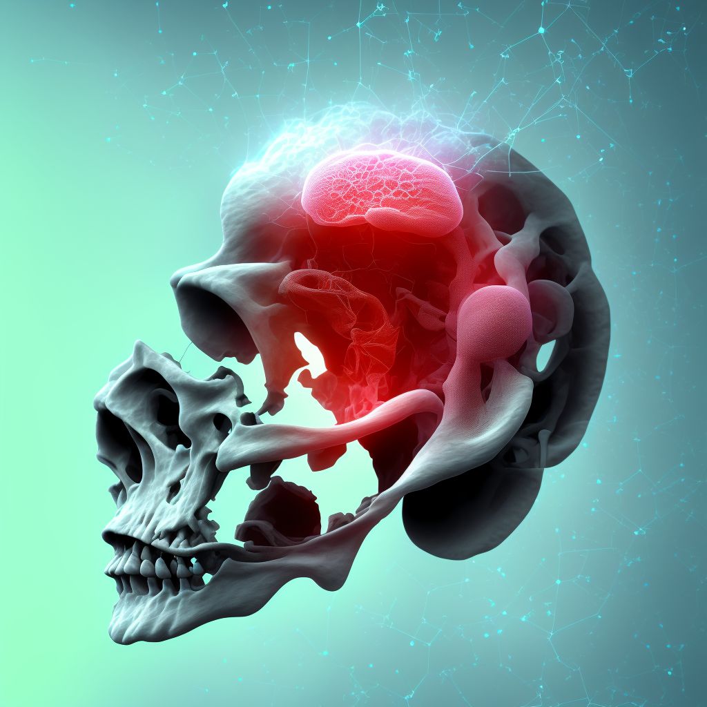 Discontinuity and dislocation of ear ossicles, unspecified ear digital illustration