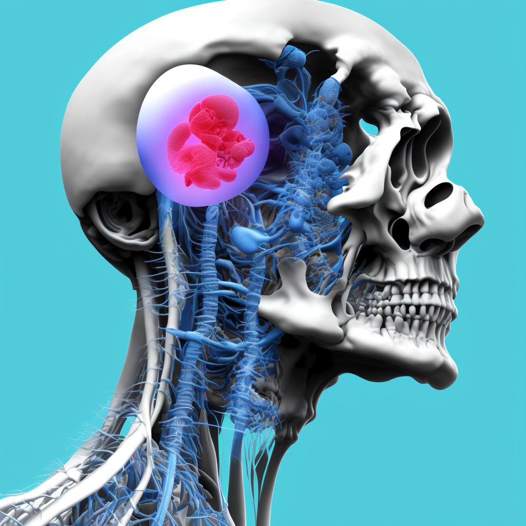 Other specified disorders of left middle ear and mastoid in diseases classified elsewhere digital illustration