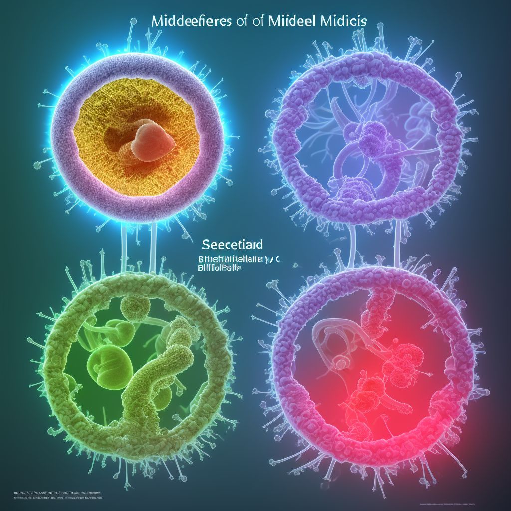 Other specified disorders of middle ear and mastoid in diseases classified elsewhere, bilateral digital illustration