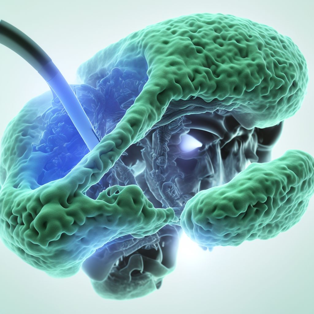 Cochlear otosclerosis, unspecified ear digital illustration