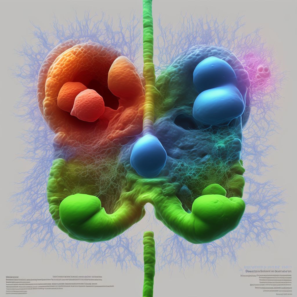 Other specified diseases of inner ear, unspecified ear digital illustration