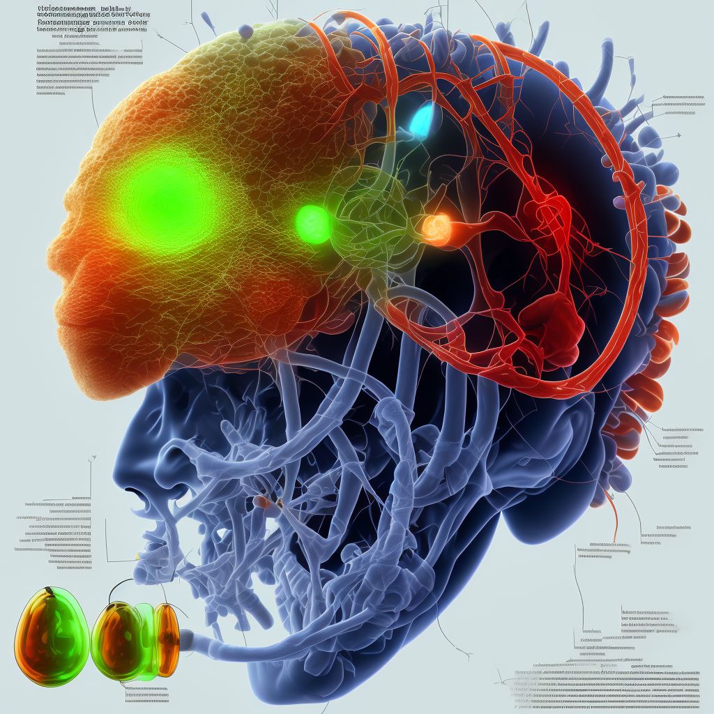 Sensorineural hearing loss, unilateral, left ear, with unrestricted hearing on the contralateral side digital illustration