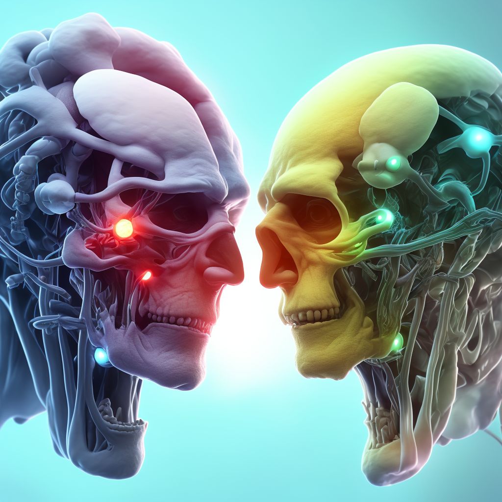 Sudden idiopathic hearing loss, bilateral digital illustration