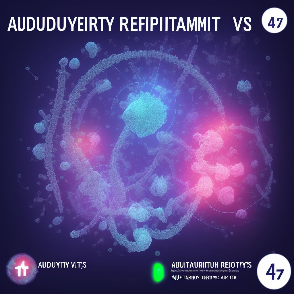 Auditory recruitment, right ear digital illustration