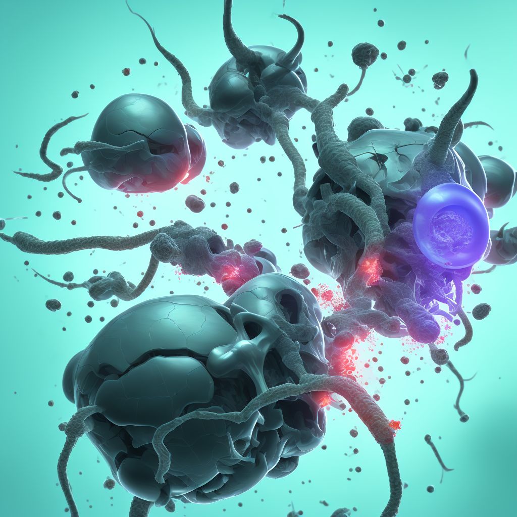 Postprocedural hemorrhage of ear and mastoid process following other procedure digital illustration