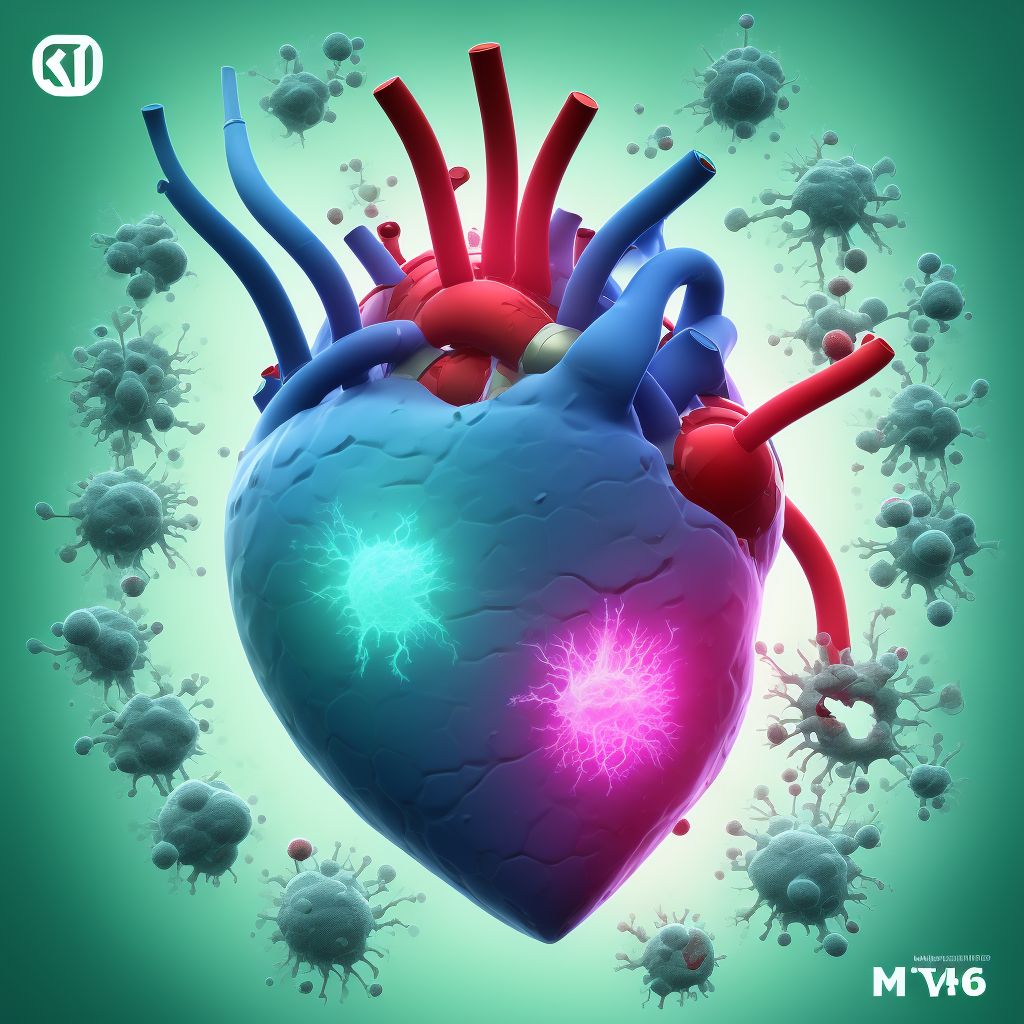 Other acute rheumatic heart disease digital illustration