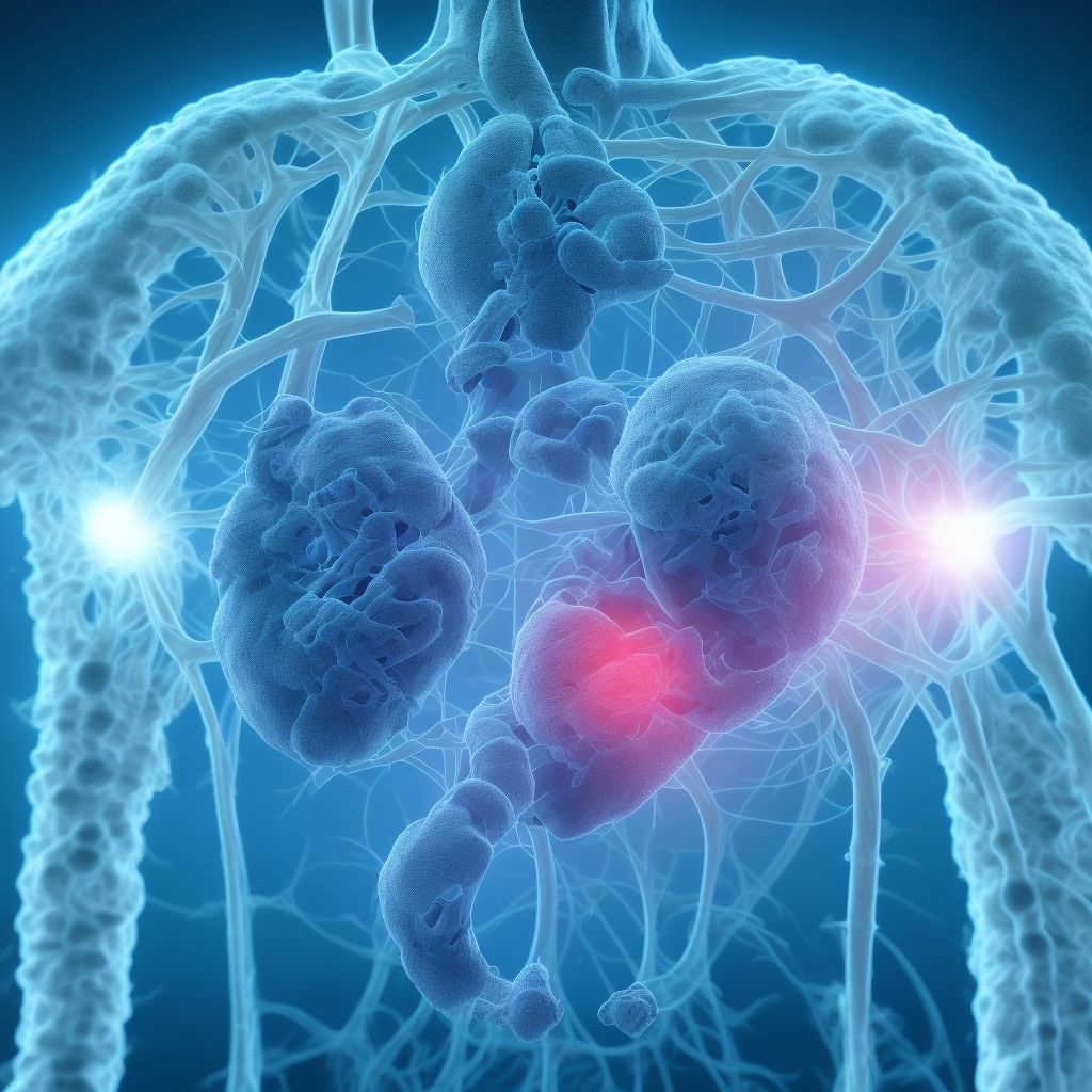 Rheumatic aortic stenosis with insufficiency digital illustration