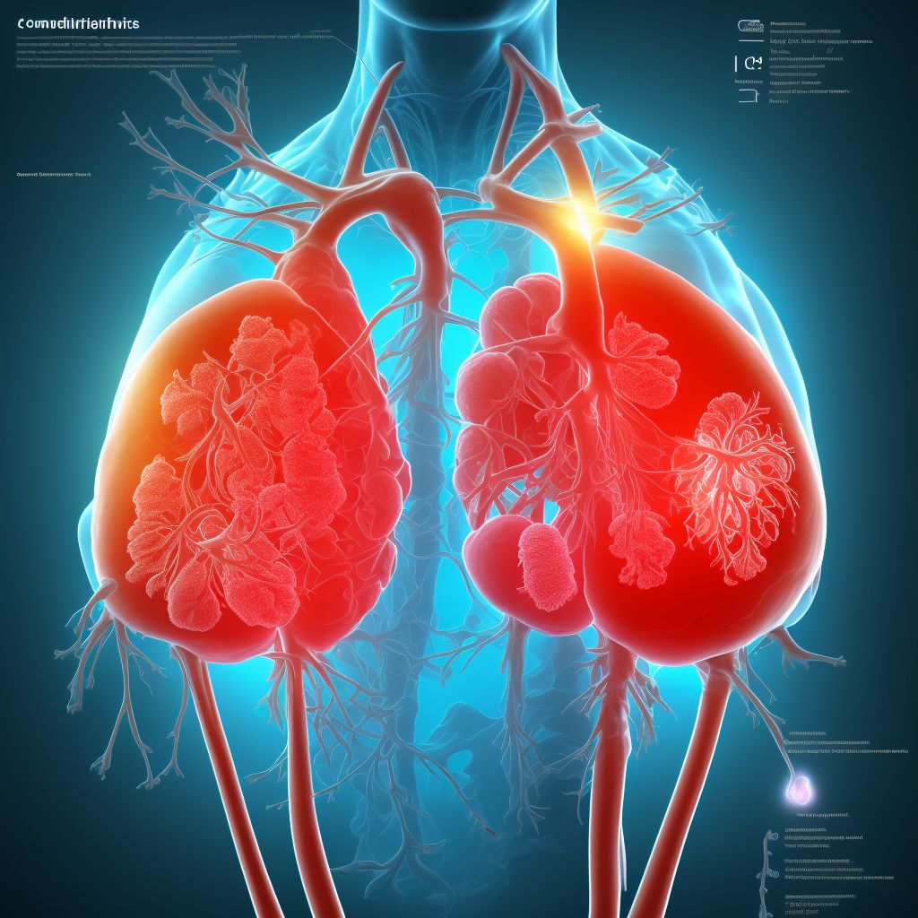 Combined rheumatic disorders of mitral, aortic and tricuspid valves digital illustration