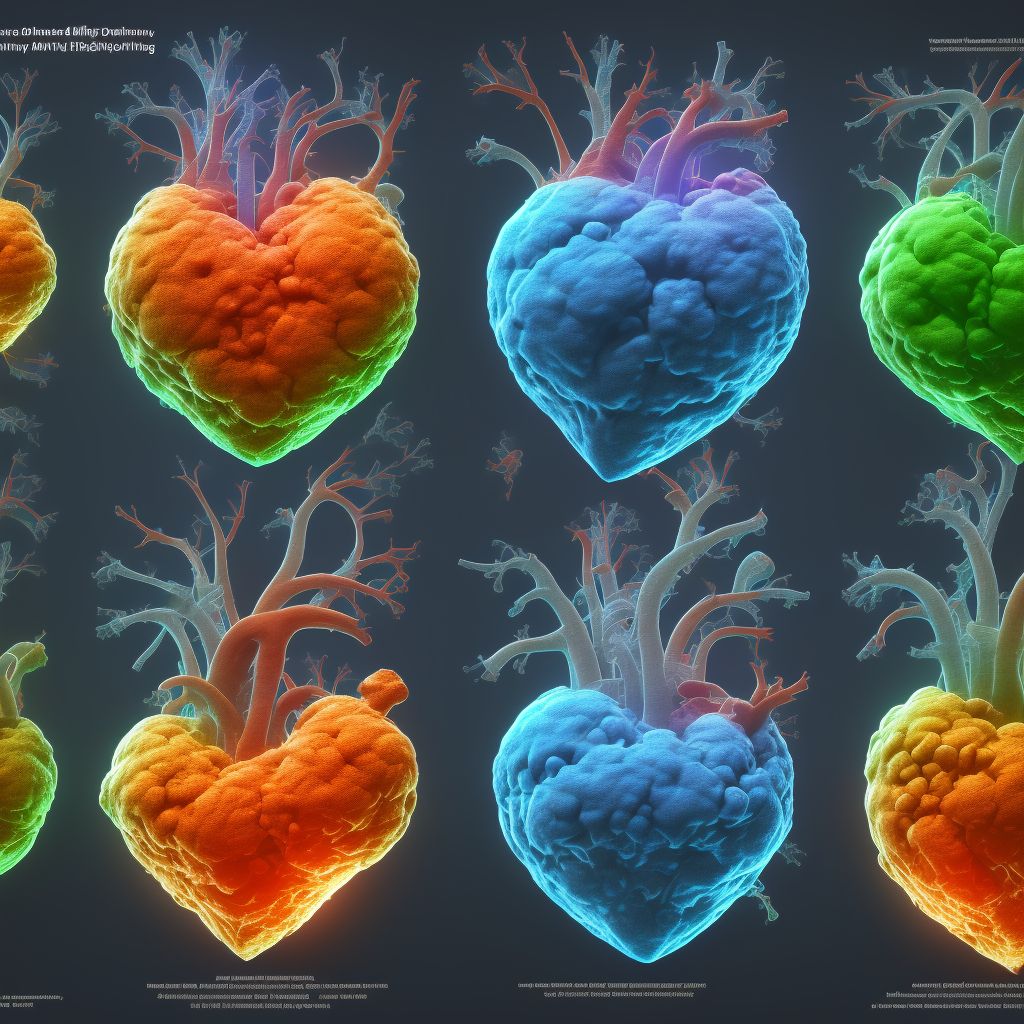 Other specified rheumatic heart diseases digital illustration