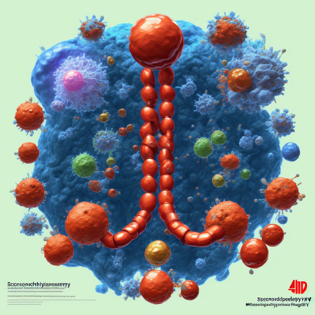 Secondary hypertension, unspecified digital illustration