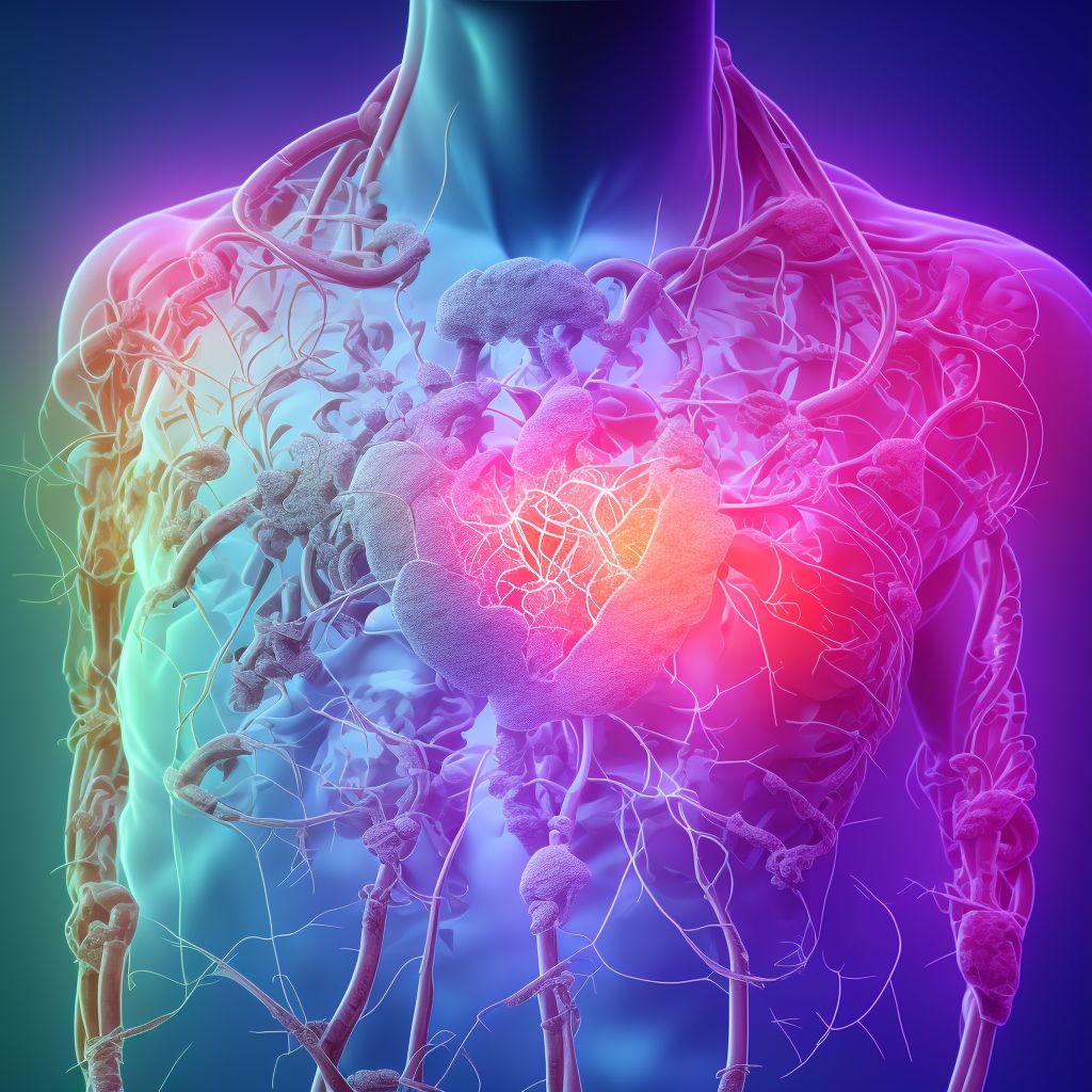 ST elevation (STEMI) myocardial infarction involving right coronary artery digital illustration