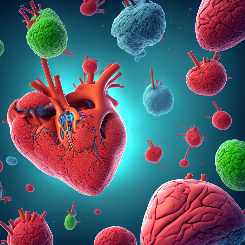 Acute ischemic heart disease, unspecified digital illustration