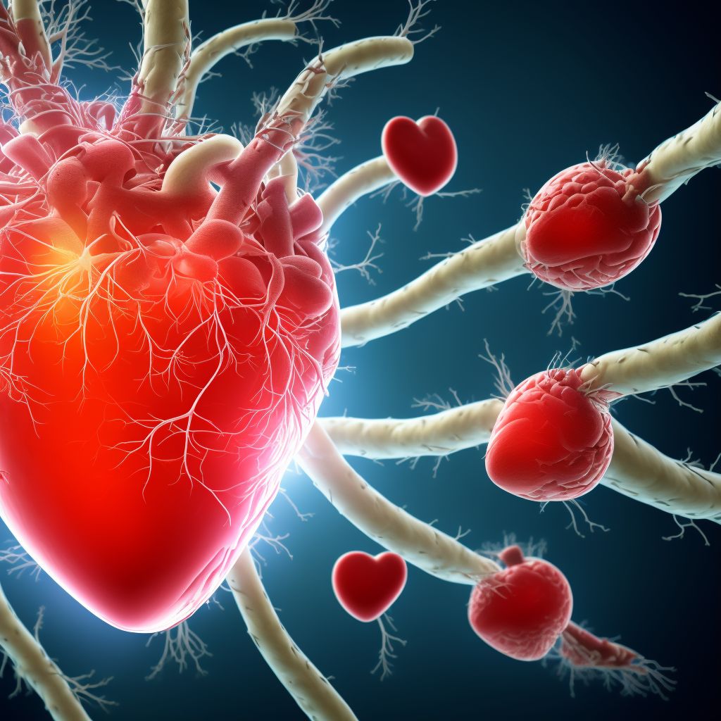 Atherosclerotic heart disease of native coronary artery without angina pectoris                                                                                                                                                                                  digital illustration