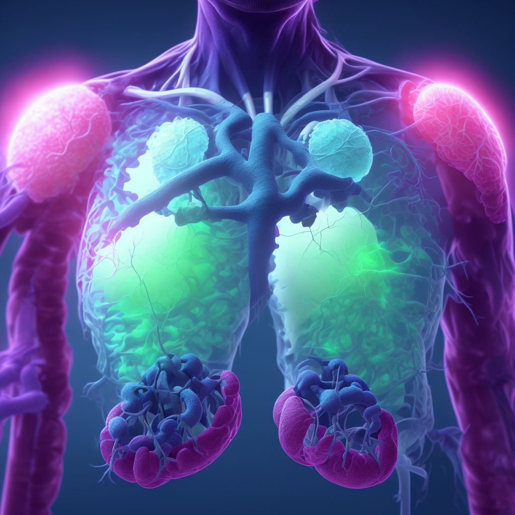 Other pulmonary embolism without acute cor pulmonale digital illustration