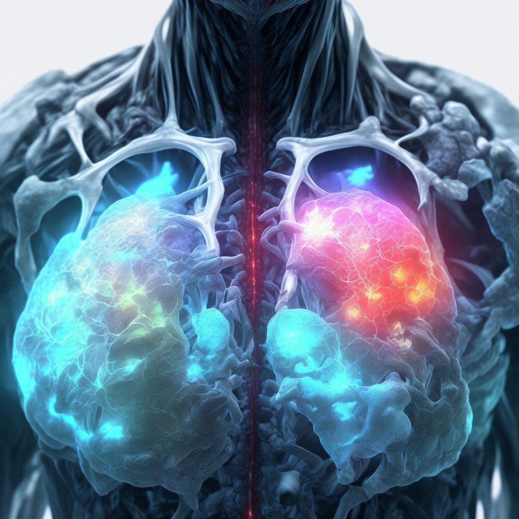 Cor pulmonale (chronic) digital illustration