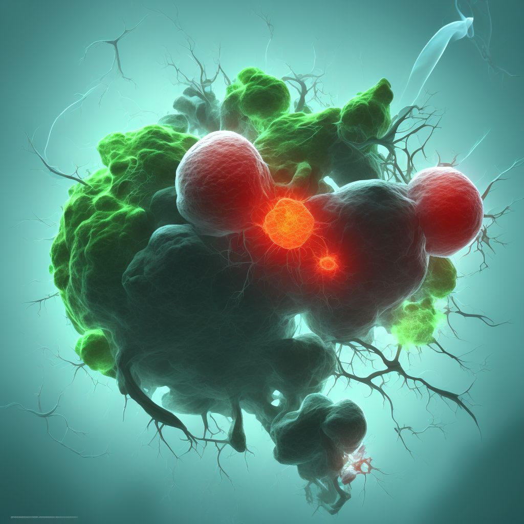 Chronic pulmonary embolism digital illustration