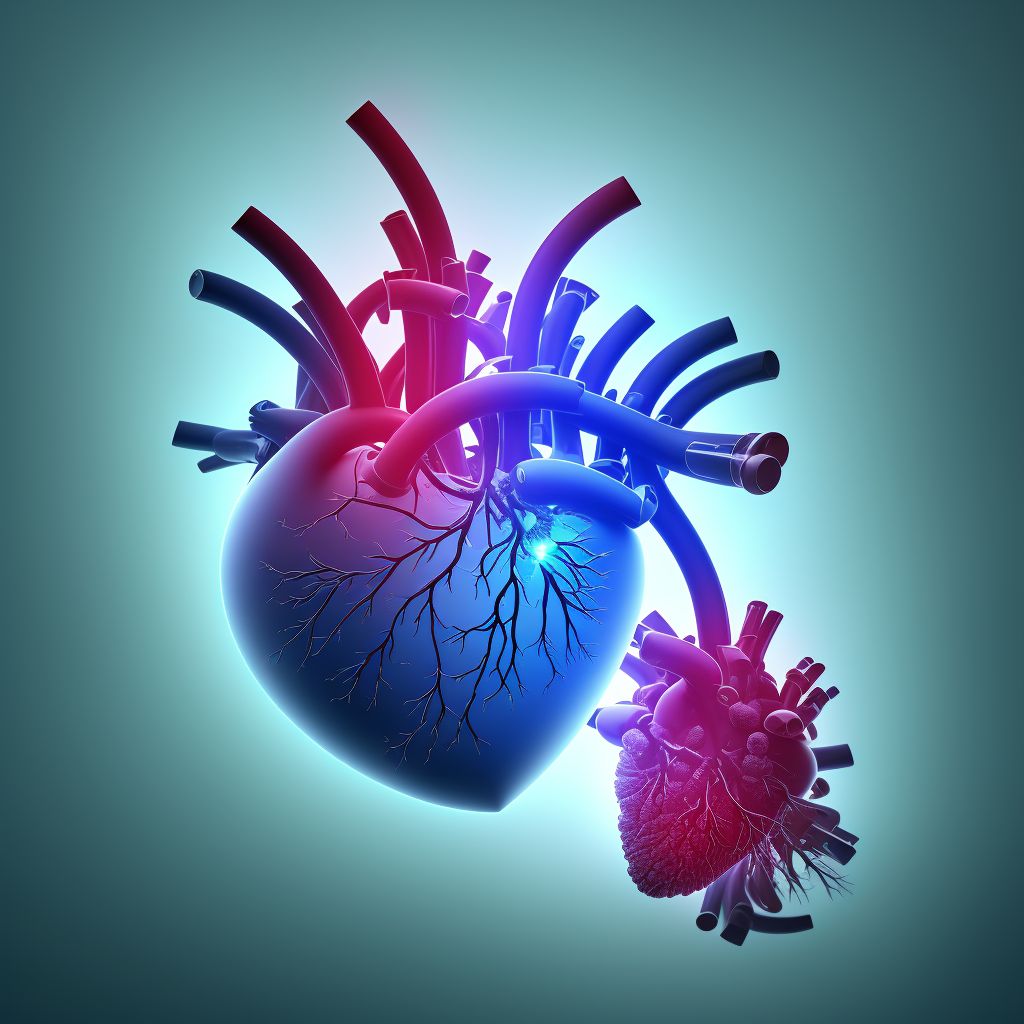 Other specified pulmonary heart diseases digital illustration