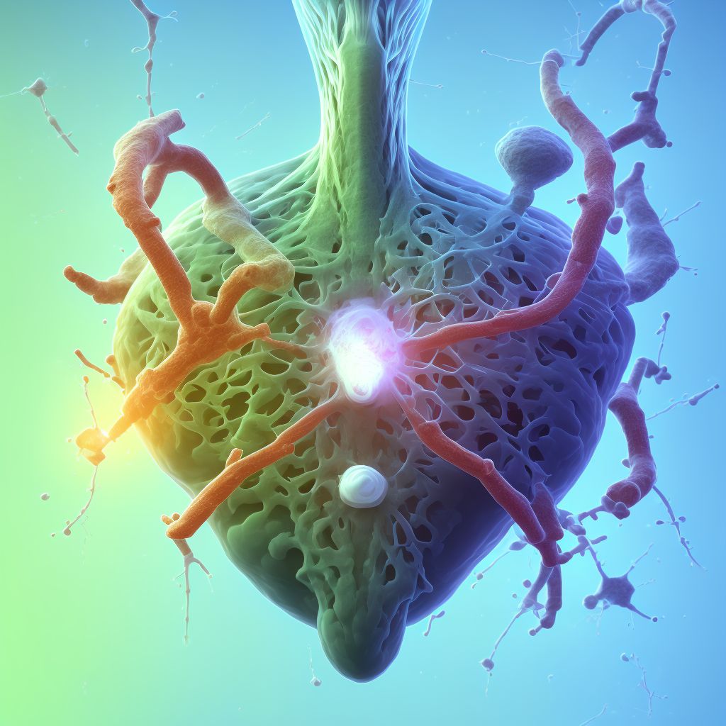 Nonrheumatic mitral (valve) stenosis digital illustration