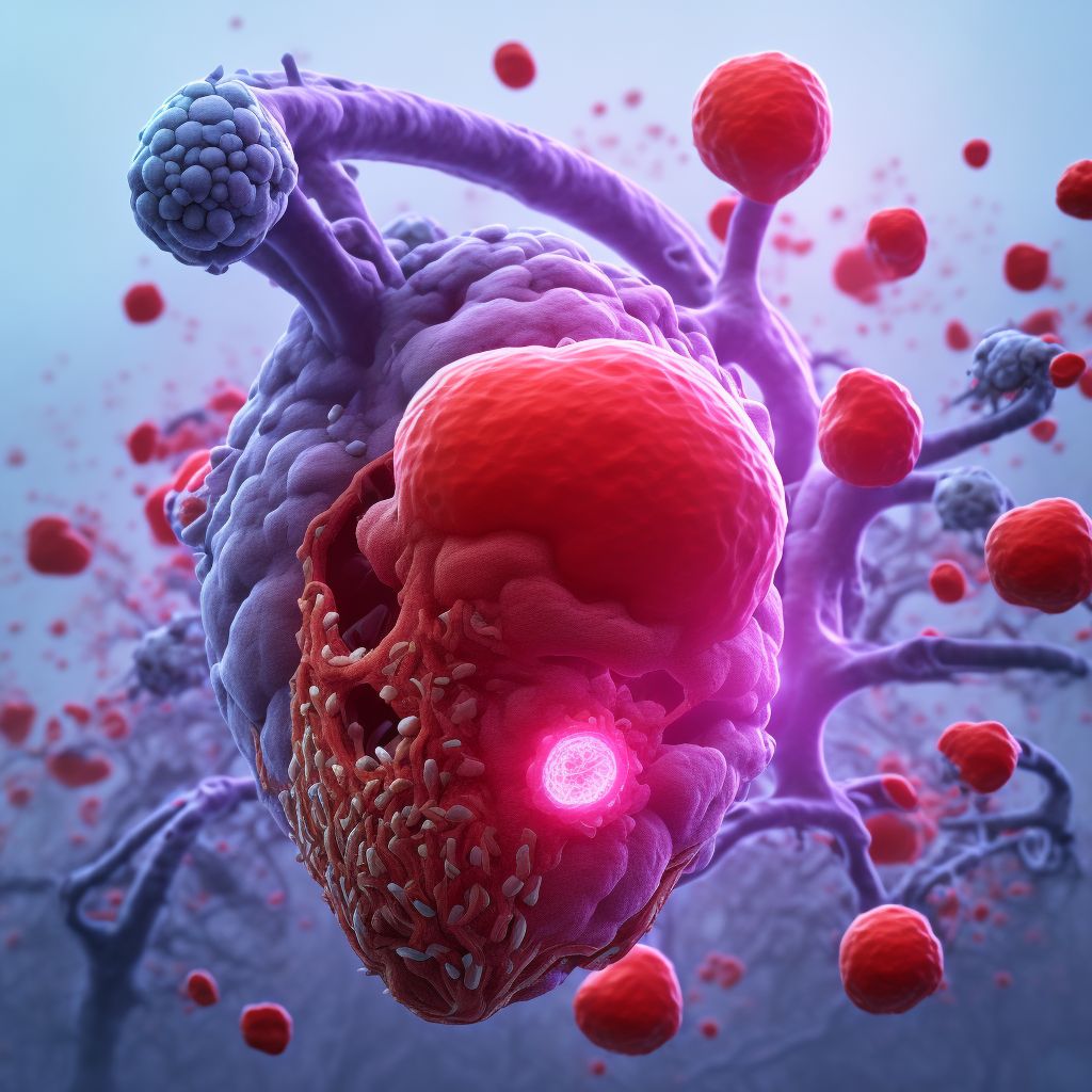 Infective myocarditis digital illustration