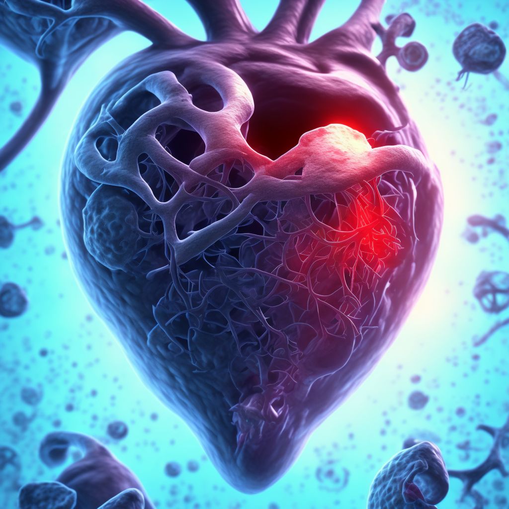 Other acute myocarditis digital illustration