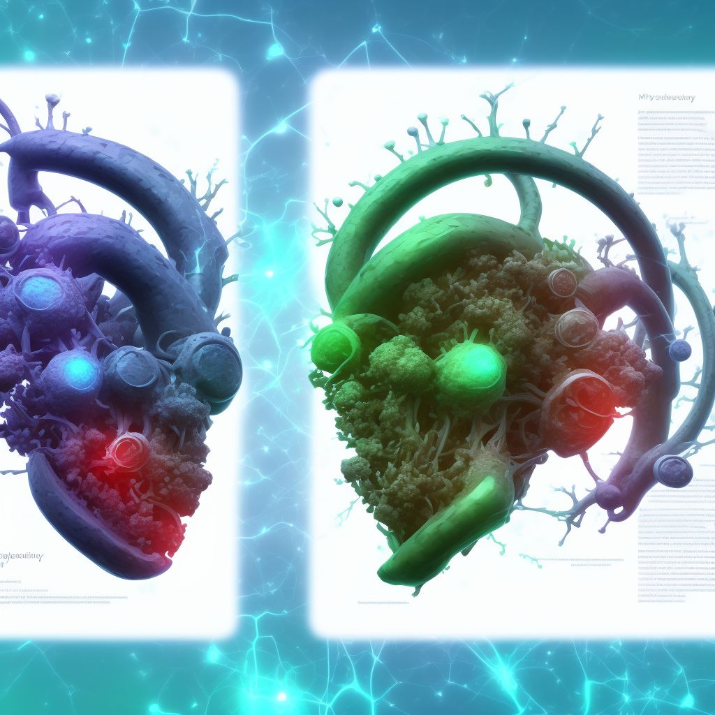 Ventricular tachycardia digital illustration