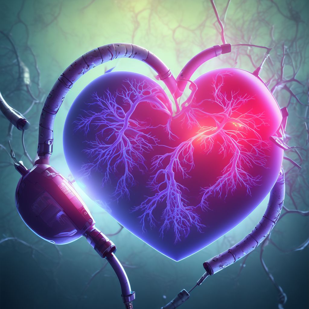 Other ventricular tachycardia digital illustration