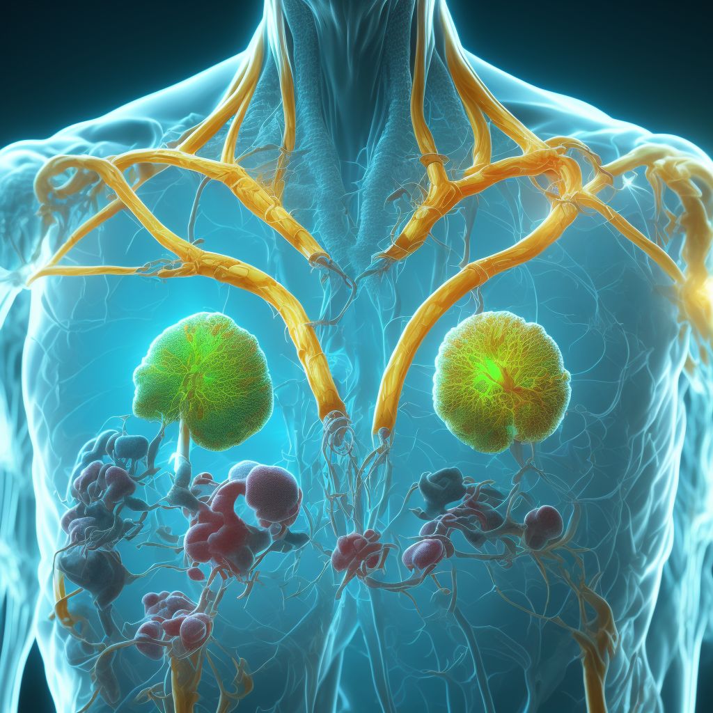 Permanent atrial fibrillation digital illustration