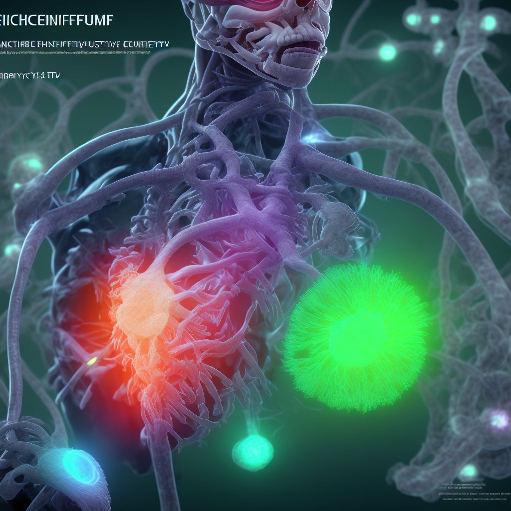 Chronic systolic (congestive) heart failure digital illustration