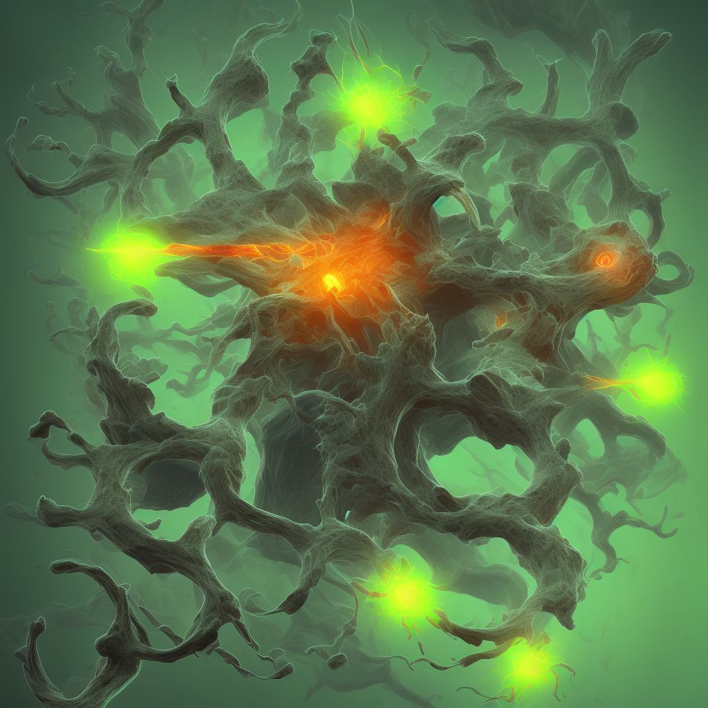 Occlusion and stenosis of right middle cerebral artery digital illustration