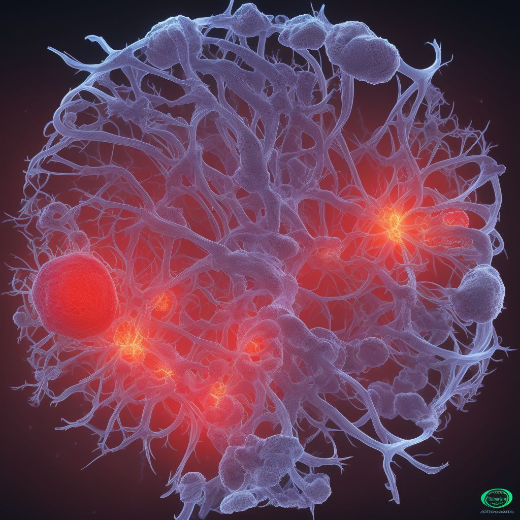 Occlusion and stenosis of cerebellar arteries digital illustration