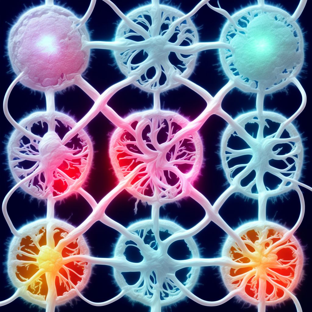 Occlusion and stenosis of other cerebral arteries digital illustration